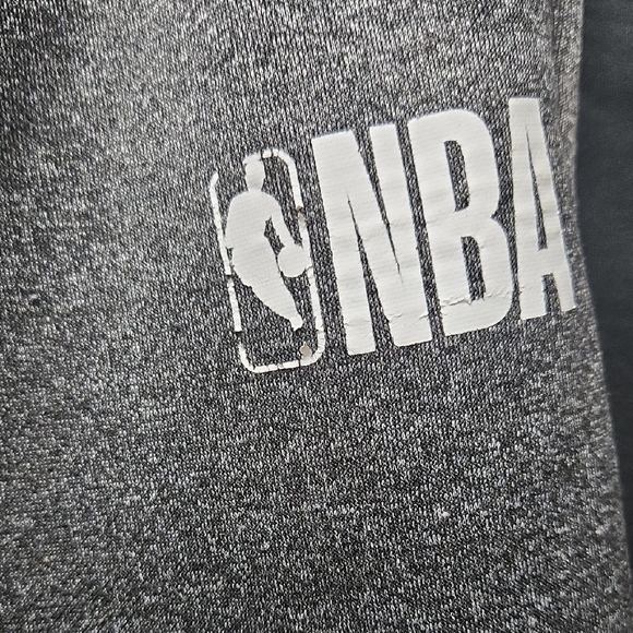 NBA Gray Jogger Sweatpants Classic Comfort - Picture 3 of 9
